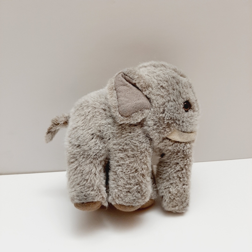 🍒 Steiff "Jumbo" Vintage Elephant Small Retro Plush Soft Gray Kids Toy - Picture 6 of 10